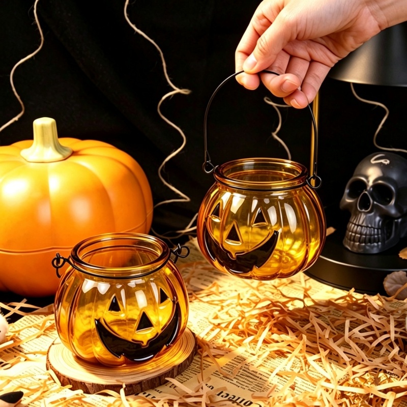Candle Supplies Glass Jars - 1 buah Tempat Lilin Kaca Berbentuk