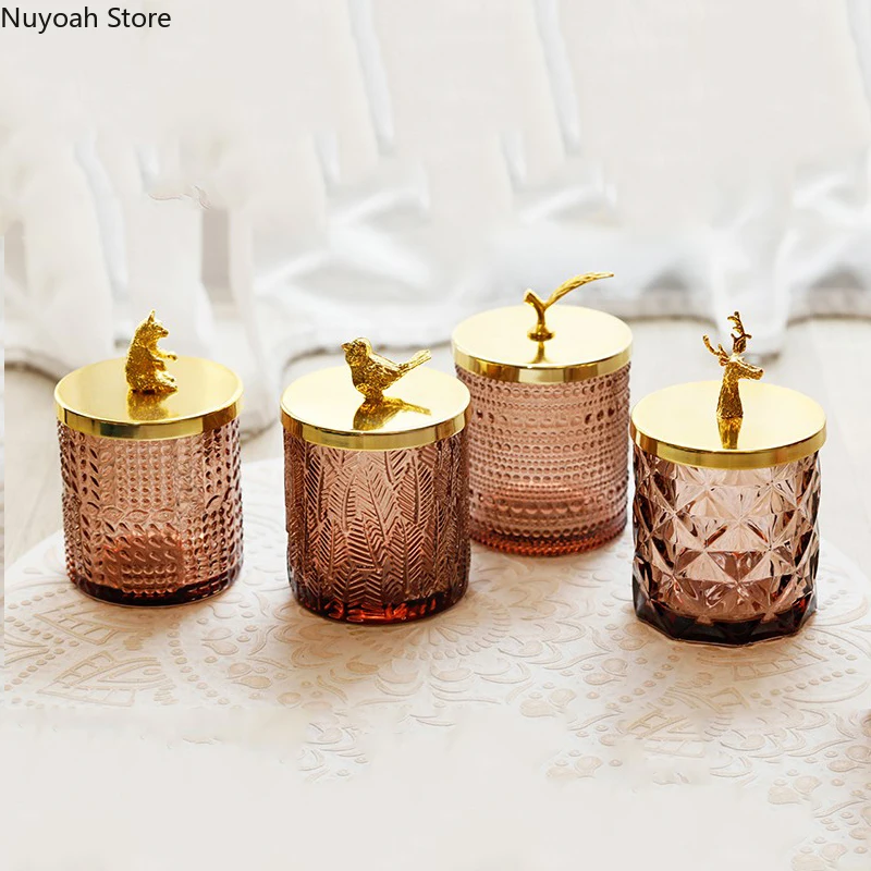 Toples Penyimpanan Kaca Nordik - Candle Supplies Glass Jars ulasan dan harga