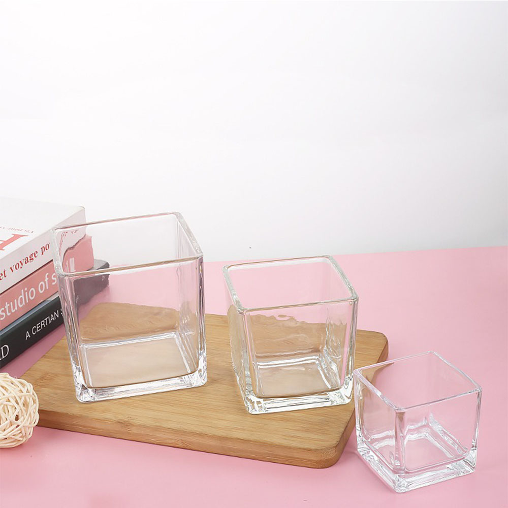 Geometris persegi lilin dupa m - Candle Supplies Glass Jars ulasan dan harga